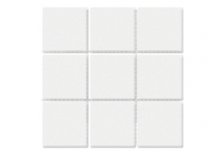 北欧小方砖九宫格圆角系列9701白色亚光